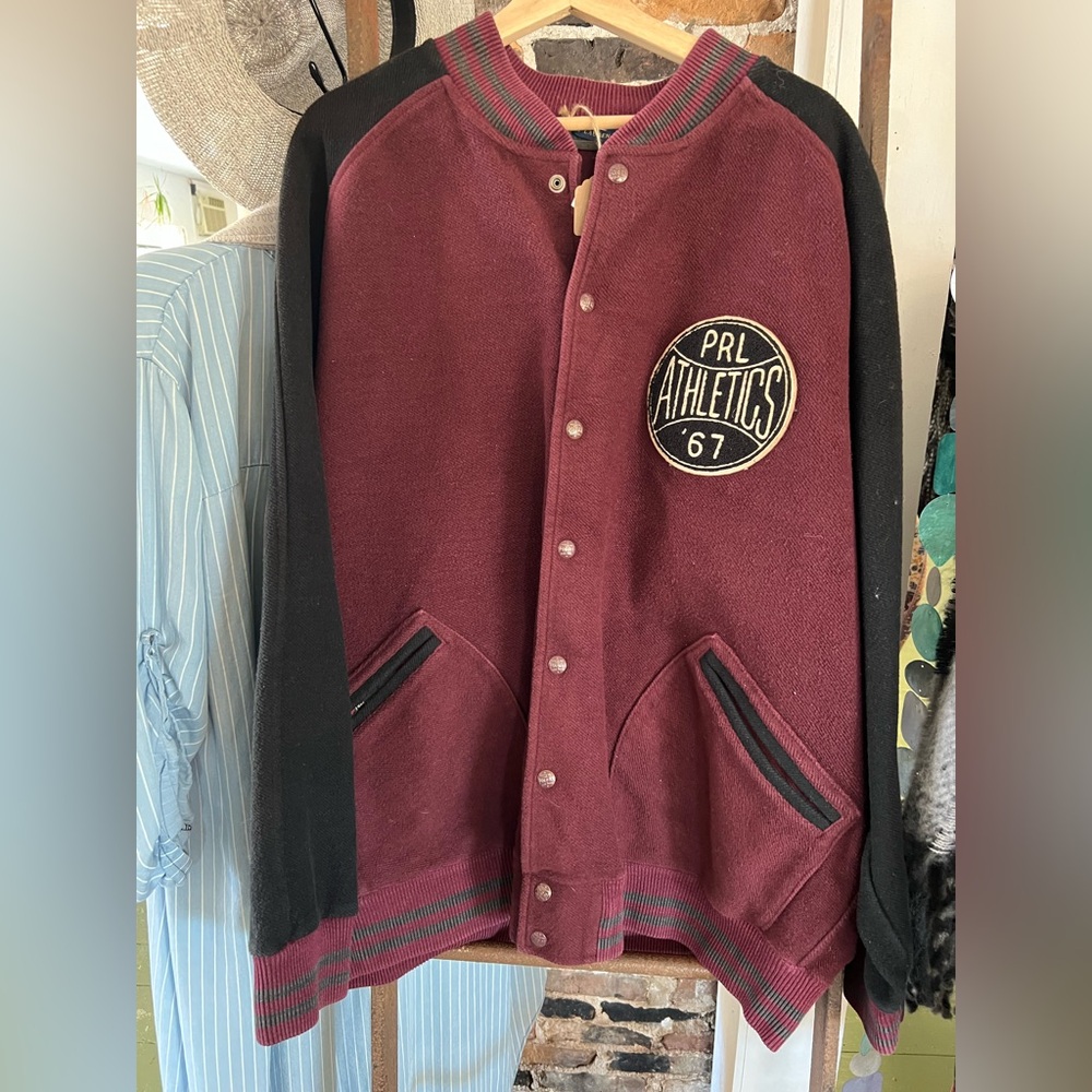 Polo Ralph Lauren Maroon and Gray Jacket